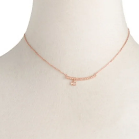 Coach Pave Bar Charm Necklace - Picture 2 of 4